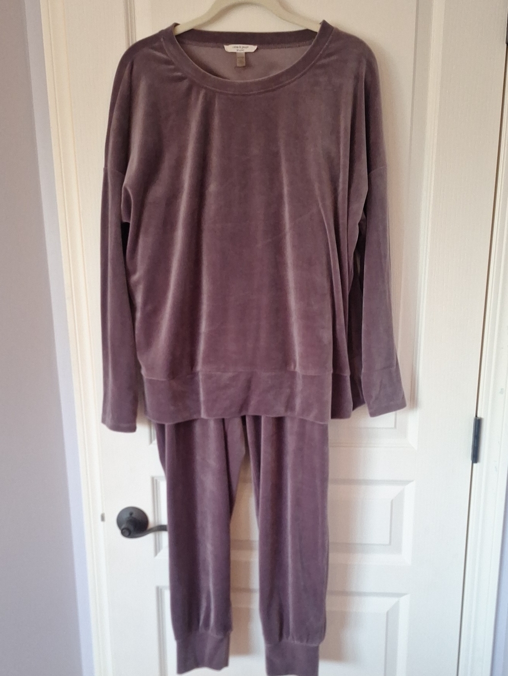 Velour Lavender Womens Set - Soft Loungewear